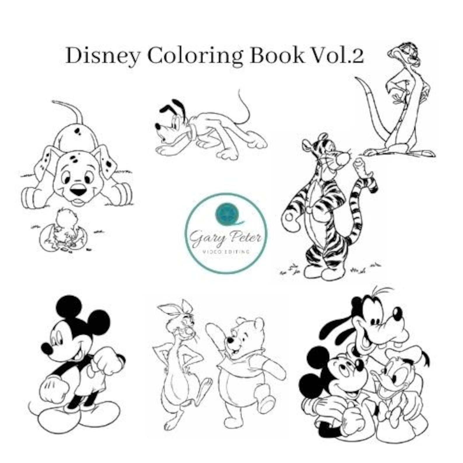 Disney Coloring Book Vol.2 for Children. Digital Download | Etsy