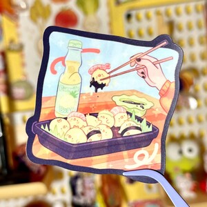 La Pipa Sushi! Cute chick bird vinyl Sticker