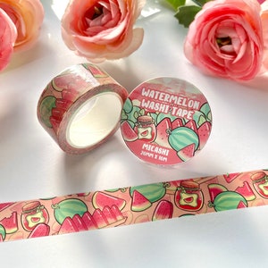 Kawaii Cute Watermelon Washi Tape art - Scrapbooking Stationery