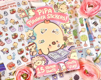 Planner Sticker Book! and bundle discount! - La Pipa cute Chick Duck