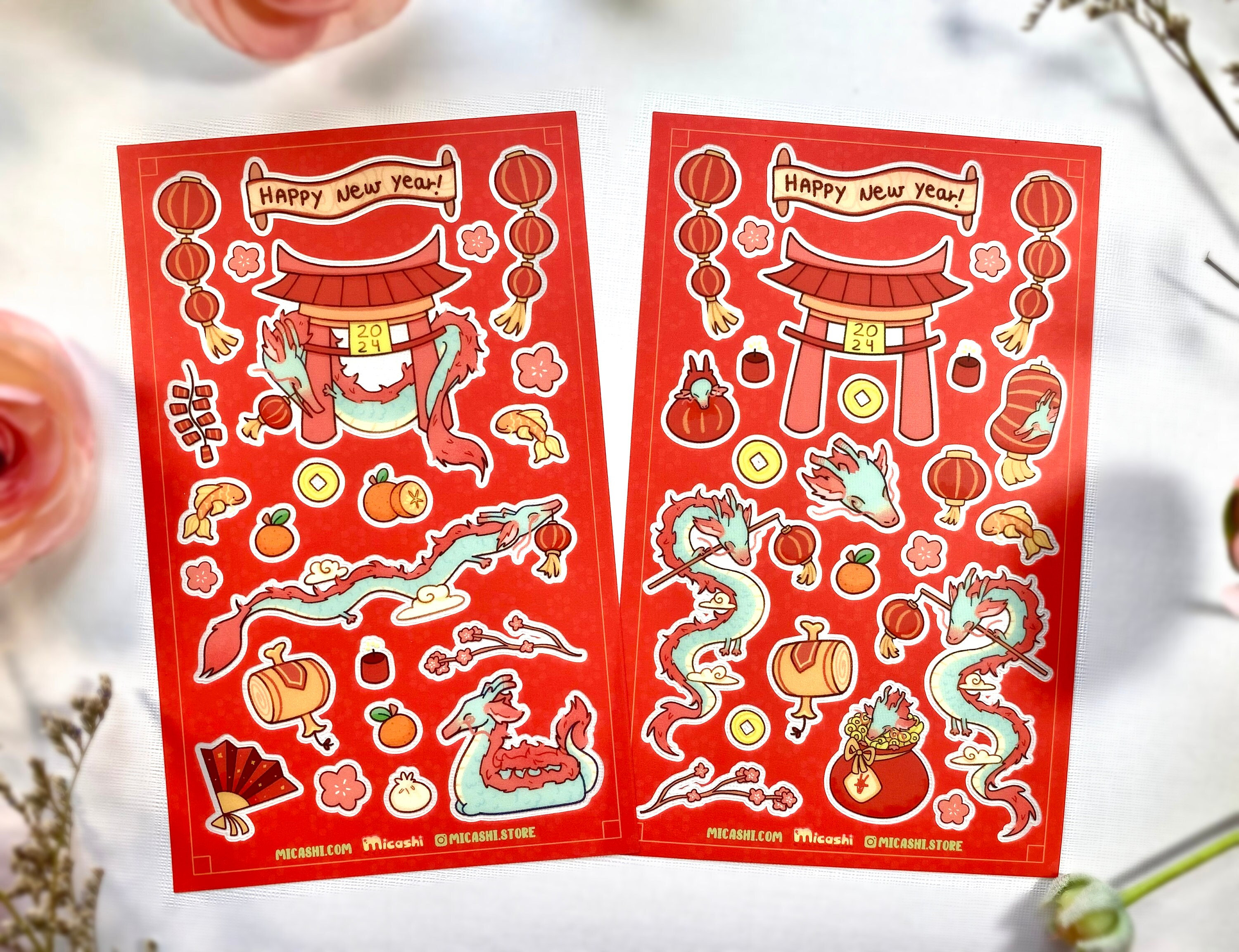 Chinese New Year Decorations, Big Fu Chinese Character Card, Fu Zi