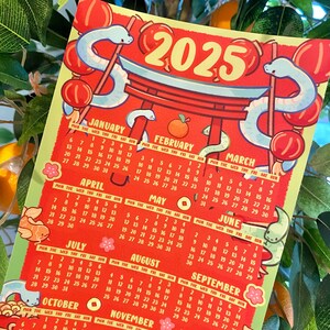 Calendário do Ano Novo Lunar 2025 - Ano da Serpente - ano novo chinês