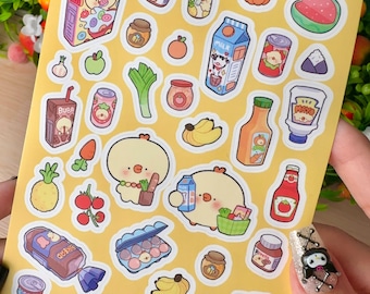 Super Market Duck Vinyl Sticker sheet