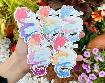 Pride Dragon Stickers | LGBTQ+ Flags | Gay Pride Vinyl Stickers