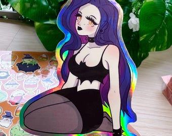 Micaela Sitting alone, just existing- Semi Holo Sticker