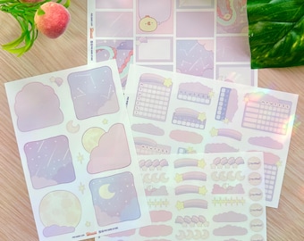 Dreamy Heaven Writable Vinyl Sticker Sheets!