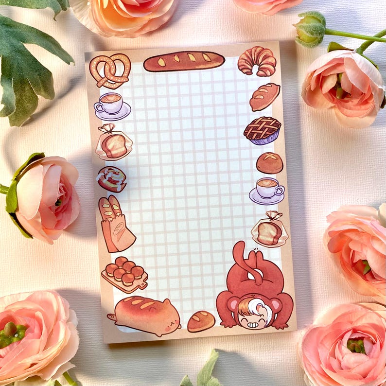 Bakery Core ! Memo Pad | Cute Stationery - Etsy