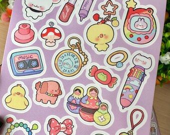 Trinkets Vinyl Sticker sheet