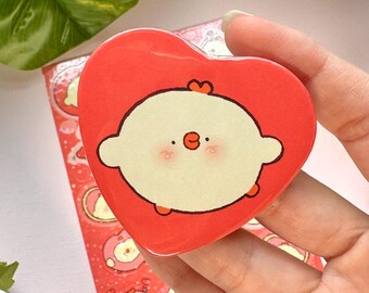 Duck Love! Valentine's day Button and sticker sheet!
