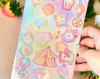 Pipayasitas Circus duck Vinyl sticker Sheet