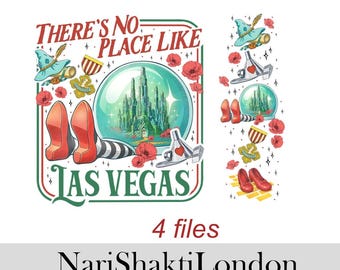 No Place Like Las Vegas PNG, Off To See Wizard Png, The Wonderful Wizard Png-bestand, Yellow Brick Road PNG Digitaal, Instant Download