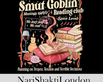 Smut Goblin Dark Romance png, png-bestand pittige leesclub, digitaal ontwerp png-bestand, leesclub png