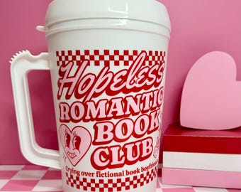 Hopeloze romantische mok: retro geïsoleerde vrachtwagenmok van 34 oz