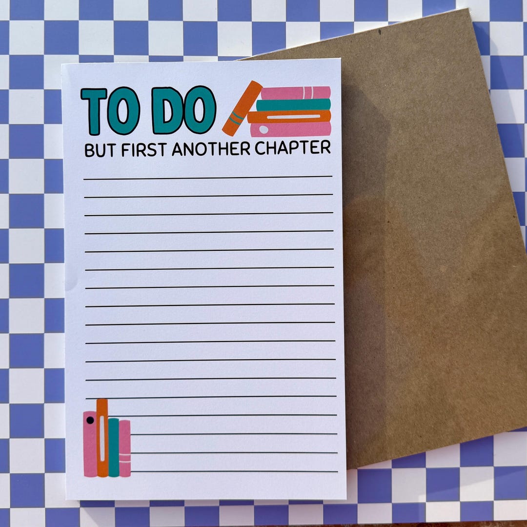 Bookish Notepad | Lined Notepad | Reader Gift | Bookish | Stationery ...