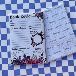Book Review Post-it Notepad: Bookish Stationery (4x6, 50 Pages)