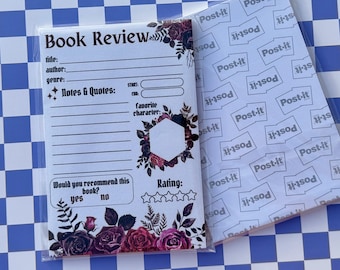 Book Review Post-it Notepad: Bookish Stationery (4x6, 50 Pages)