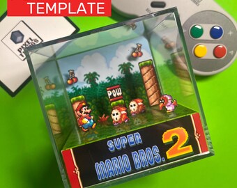 Super Mario Bros. 2 || SNES || PDF Template