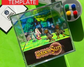 Golden Sun - VS Saturos & Menardi First Battle || GBA || PDF Template