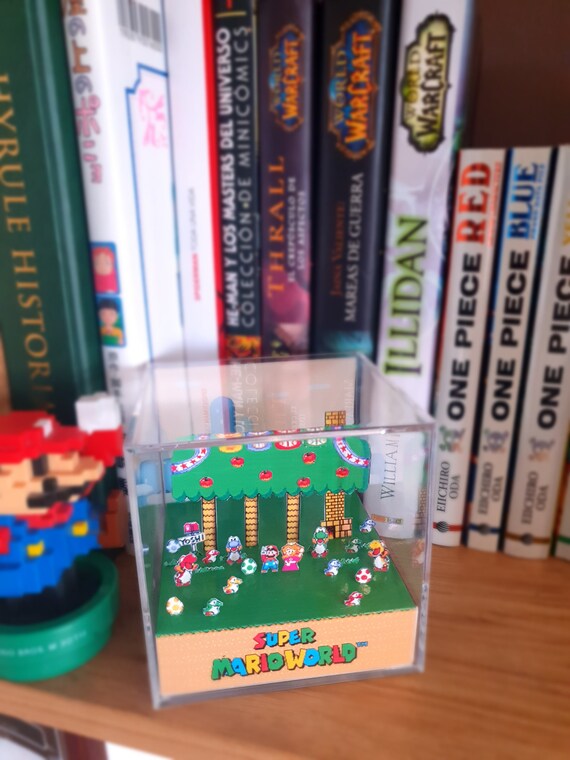 Super Mario World- Geekrama diorama cubo Super Nintendo snes