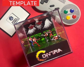 Contra || NES || PDF Template