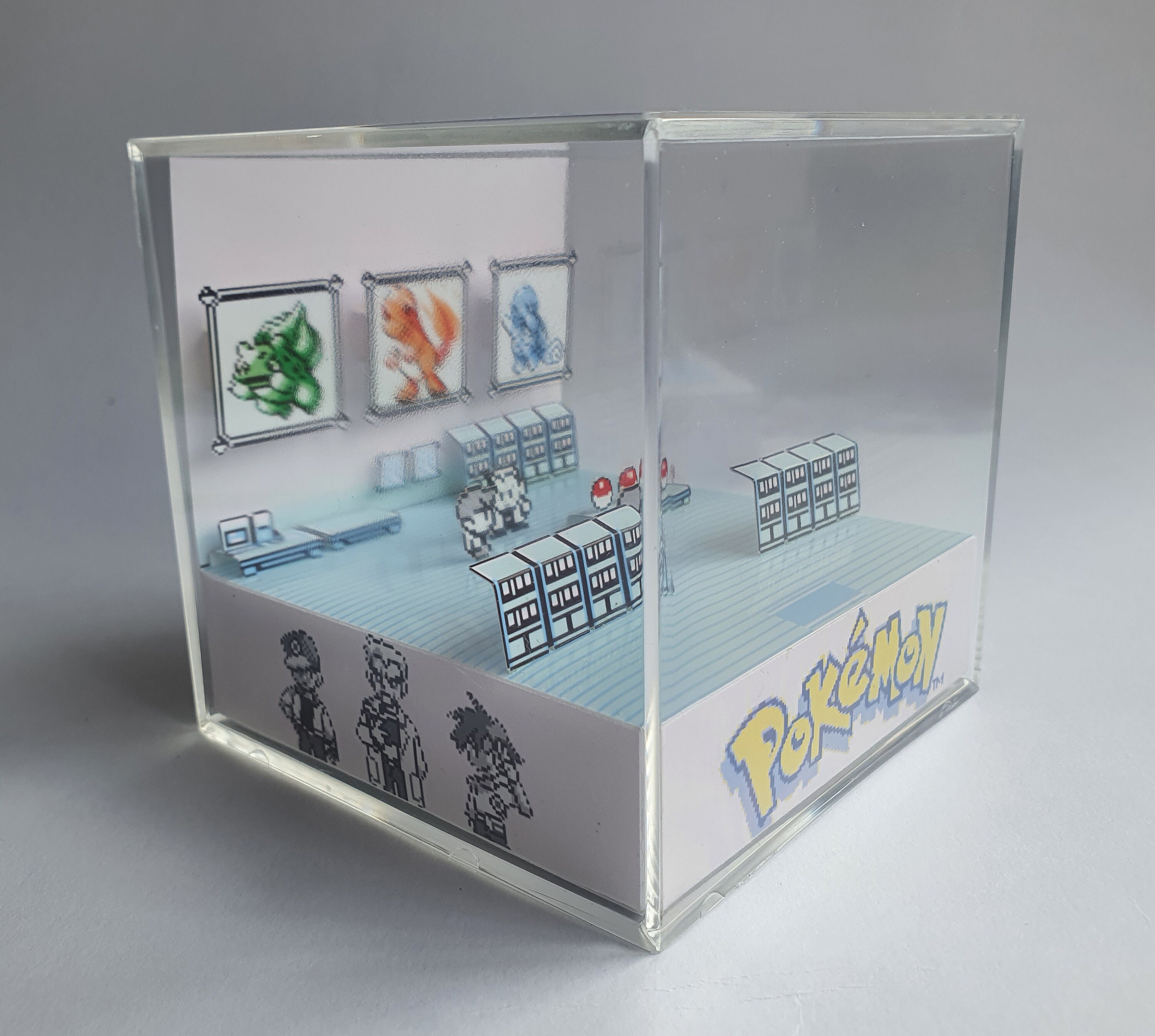 Pokemon Red/Blue - GeekRama diorama em cubo