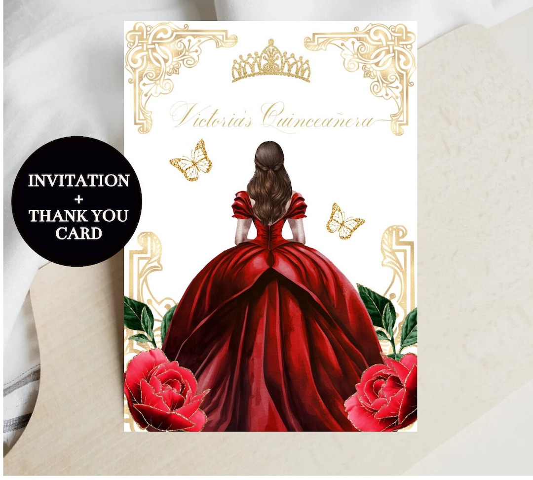 Exquisite Quincea Era Invitation DIY Editable Template Red Roses Gold Il 1080xN.4411061332 3dls