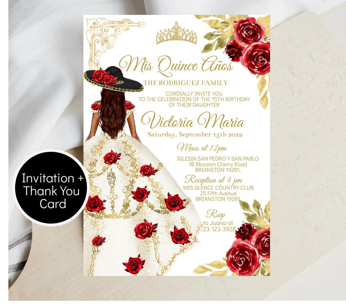 Invitación Charro Quinceañera, Rosas Rojas Blancas Negras, Plantilla  Editable Mis XV Quince Años, Dulces Dieciséis 16, 15a Invitación Digital,  Descargar - Etsy México, image size:1208x1069