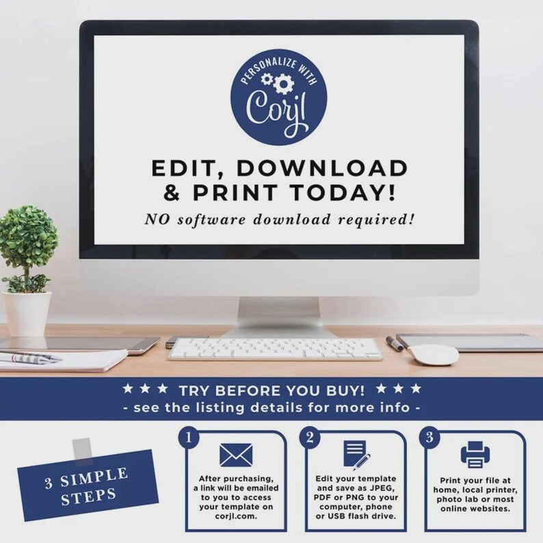 DIY Editable Template Quinceañera Welcome Sign Royal Blue Floral Gold Butterfly Mis Quince Años, Sweet 16,Guest Signage Printable, Download image 6