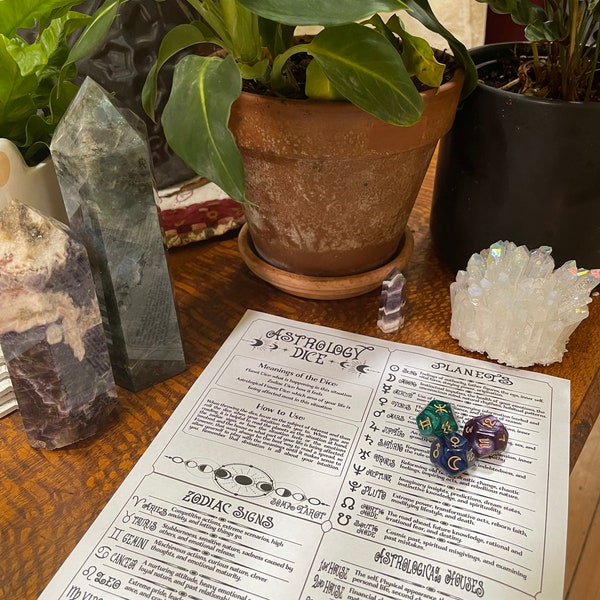 Astrology Dice Guide PDF | Great for Zodiac & Divination