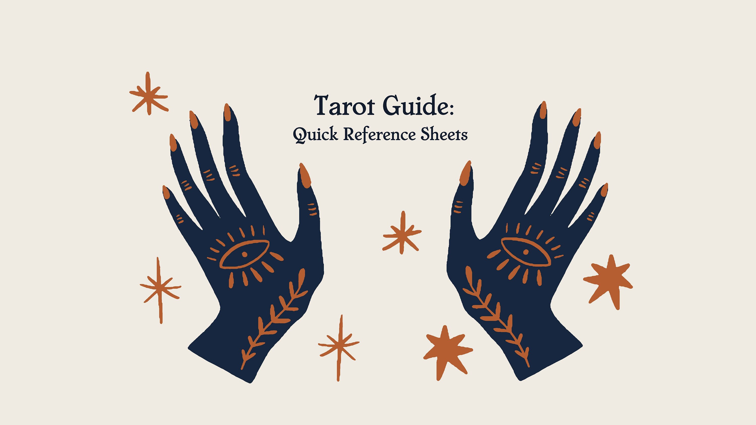 Tarot Guide PDF Quick Reference Cheat Sheet | Etsy