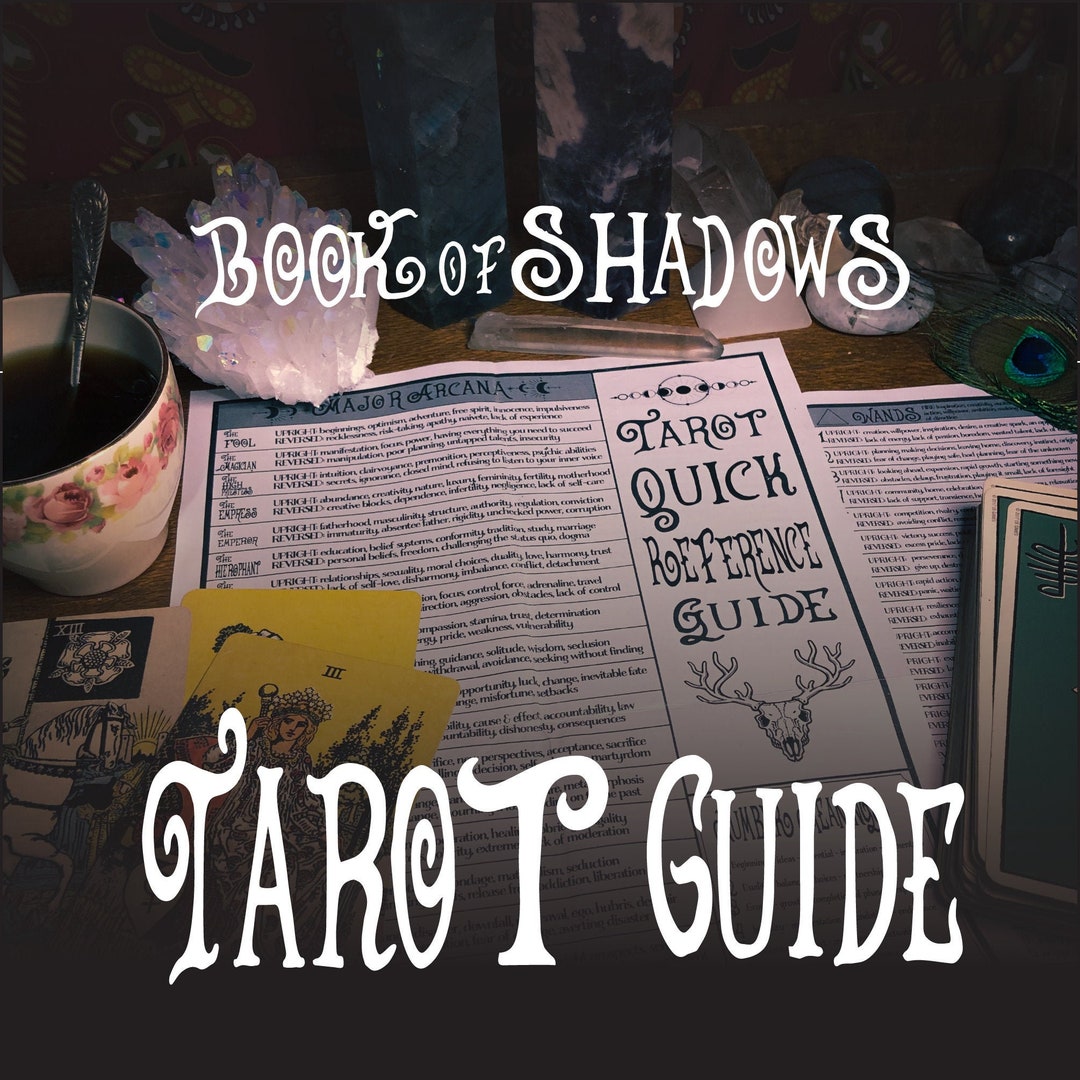 Tarot Guide 2 Page PDF | Quick Reference | Cheat Sheet - Etsy