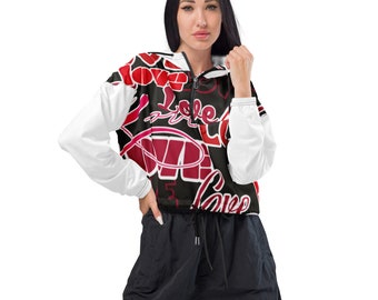 Giacca a vento corta da donna