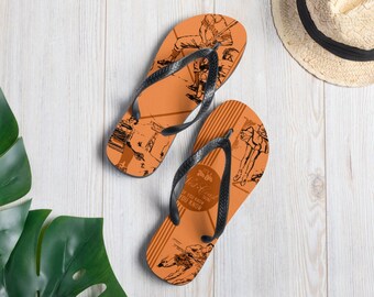 70&#39;s-80&#39;s Old School Flip-Flops