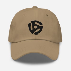 Embroidered 45 Record Insert Retro Dad hat
