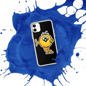 70&#39;s Yellow Fuzzy Finger iPhone Case