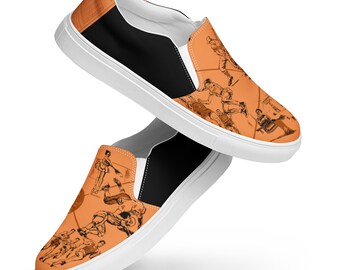 70&#39;s-80&#39;s Old School Men’s slip-on canvas shoes