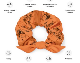 70&#39;s-80&#39;s Style Old School Scrunchie