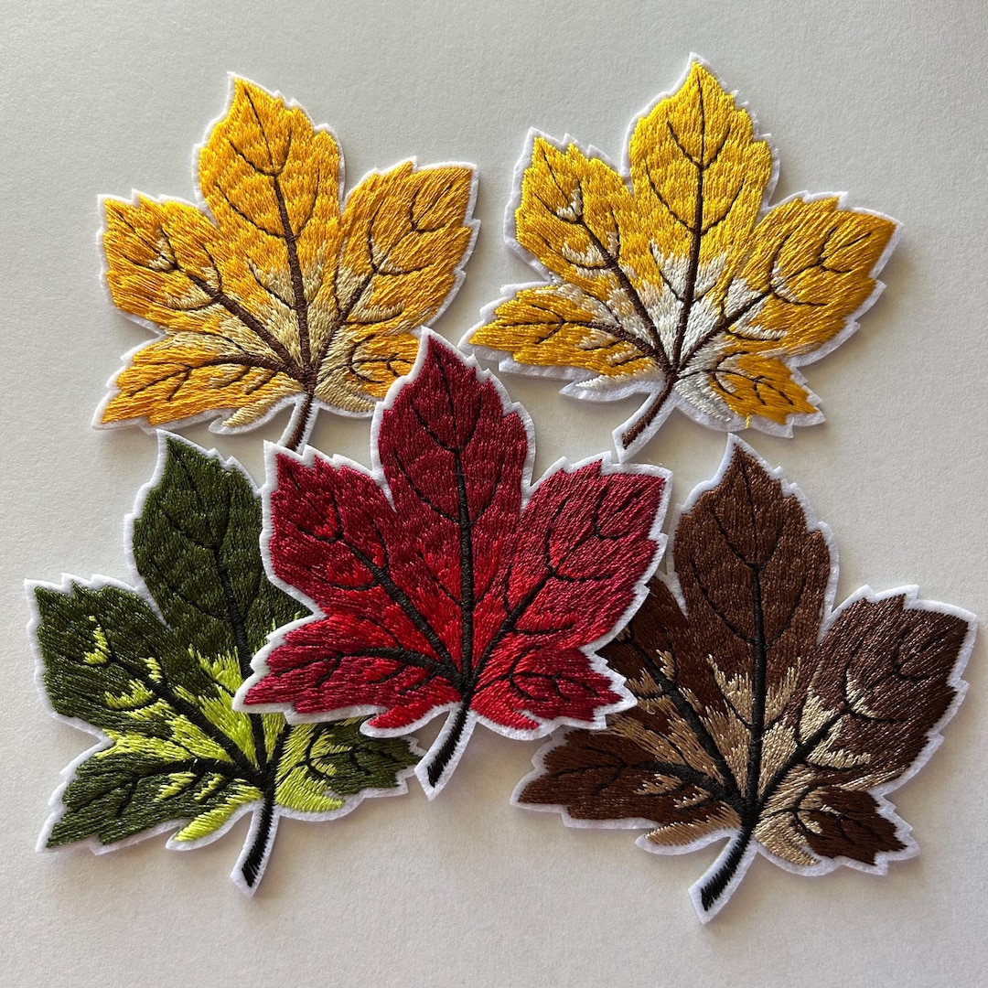 Patch Perfect Fall Maple Leaf Patch Iron On, Fall Leaf Patch, Thanksgiving, October ...