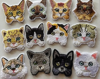 Cat Patch, Kitty Patch, Iron On Patch, Embroidered Patch, Cute Patch, Cool Patch, For Jacket, For Jeans