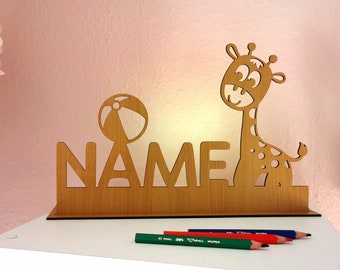 Regalo infantil jirafa personalizada