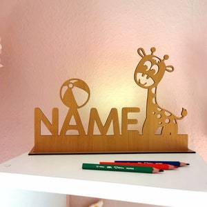 Regalo infantil jirafa personalizada