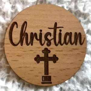 Decoración de mesa, bautizo, regalo de invitados, etiquetas de nombre, imanes, bautizo, comunión, boda, tarjetas de lugar, tarjetas de lugar para bodas, celebraciones de confirmación