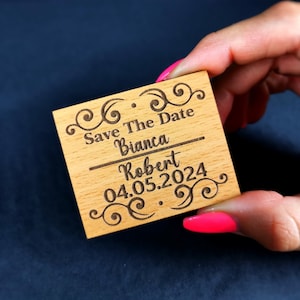Guardar la fecha invitación de boda imanes colocar tarjetas colocar tarjetas regalo de invitados para boda, bautismo comunión, boda de confirmación