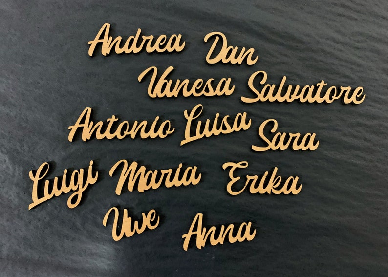 Wedding place cards!!! Shipping faster !!! Table Names Laser Cut Wooden Table Decorations Guest Names Personalized Names