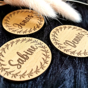 Porte-nom mariage aimants en bois décoration de mariage cadeau d'invité marque-places pour, cadeaux de mariage invités, pour baptême communion