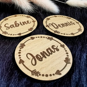 Porte-nom mariage aimants en bois décoration de mariage cadeau d'invité marque-places pour, cadeaux de mariage invités, pour baptême communion