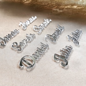 Targhetta nome segnaposto matrimonio regalo ospite segnaposto oro comunione battesimo decorazione matrimonio decorazione tavola scritta argento oro