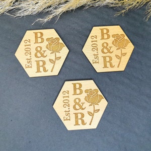 Naambord bruiloft unieke magneten huwelijksbedankjes mooi stijlvol voor bruiloft doop bruid decoratie plaatskaarten
