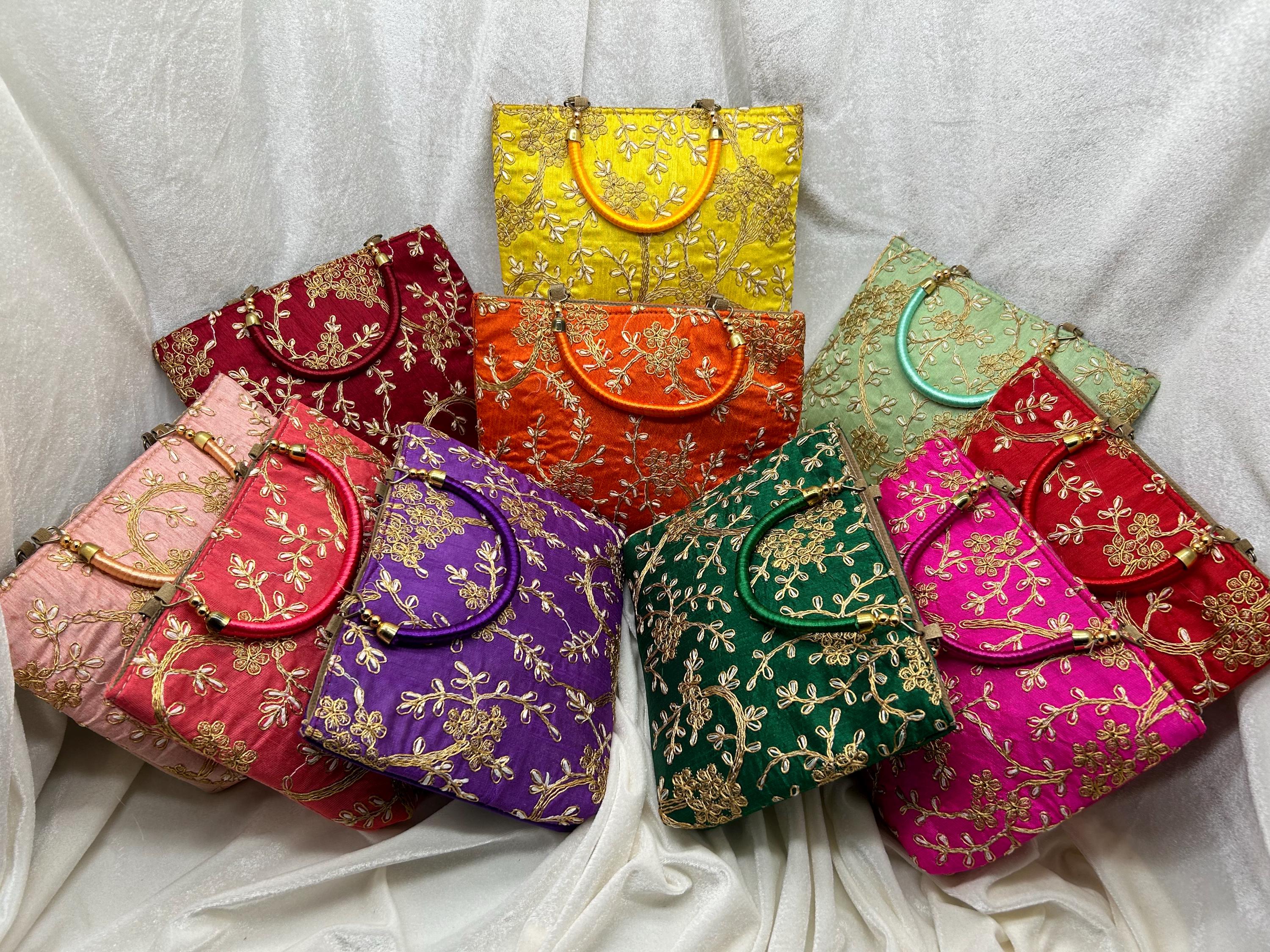 Floral Design Batwa Bags Wholesale Potli Bag 10