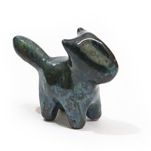 Black cat - ceramic collectible figurine